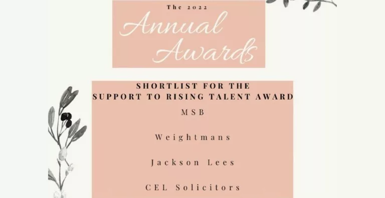 The post image for the CEL Solicitors insight post, Award Shortlist: Supporter of Rising Talent Award – CEL Solicitors.