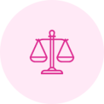 An icon showing the process step, If the award is too low or your claim is rejected, we guide you through the review and tribunal stages.