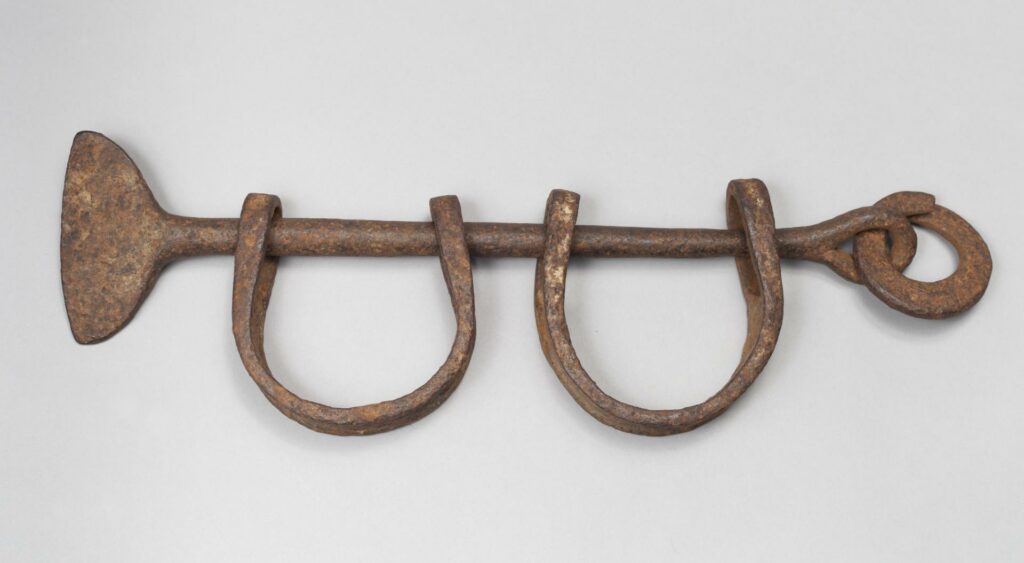 Iron shakles from the International Slavery Museum