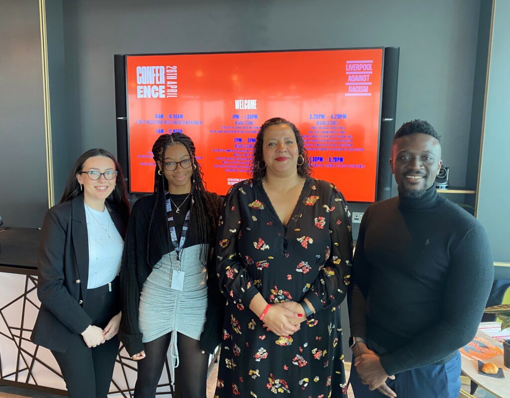 Members of CEL Solicitors' diversity commitee with Liverpool Mayor Joanne Anderson at the Liverpool Against Racism conference